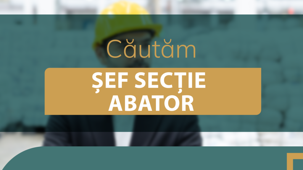Șef secție abator