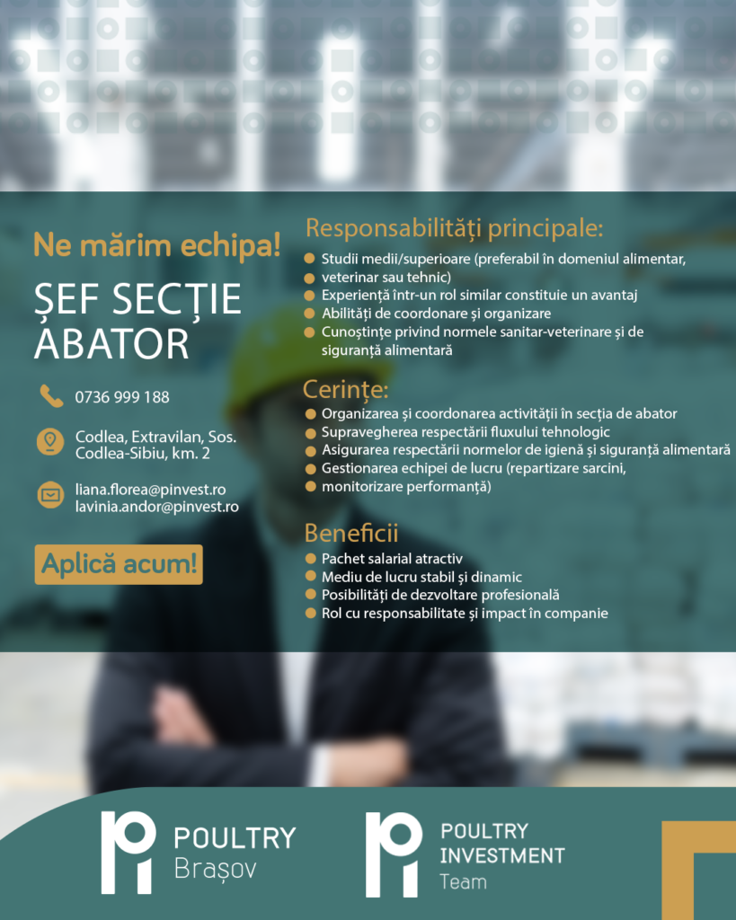 Șef secție abator